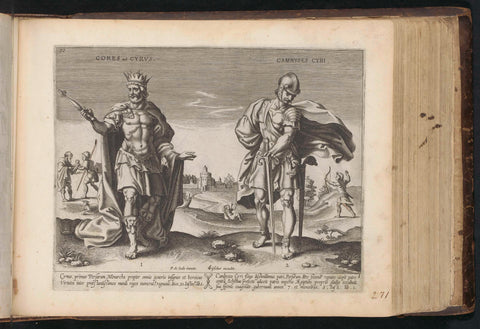 King Cyrus and King Cambyses, anonymous, 1643 - 1646 Canvas Print