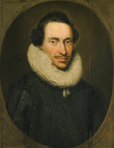 Portrait of Philippe le Mire, Jacob Lambrechtsz. Loncke, 1618 Canvas Print