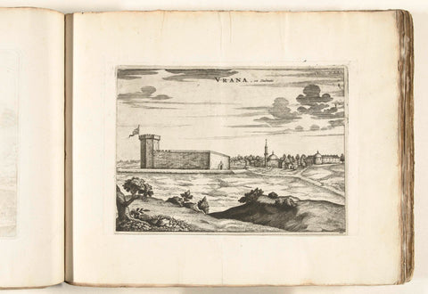 View of the fort Vrana in Dalmatia, c. 1702, anonymous, 1702 - 1703 Canvas Print