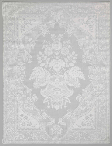 Napkin of linen damask with a lace pattern, anonymous, c. 1650 - c. 1700 Canvas Print