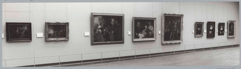 Wall with paintings by rembrandt students, c. 1991 - c. 1992 Canvas Print