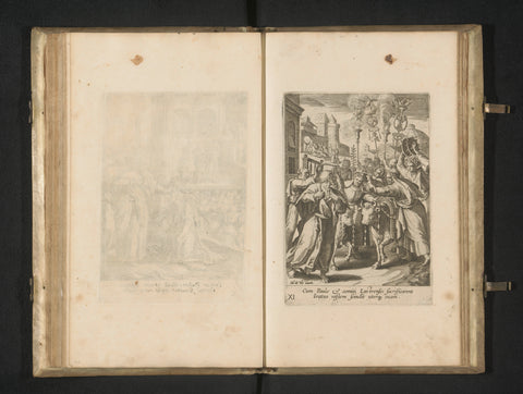 Paulus en Barnabas in Lystra, anonymous, 1654 Canvas Print