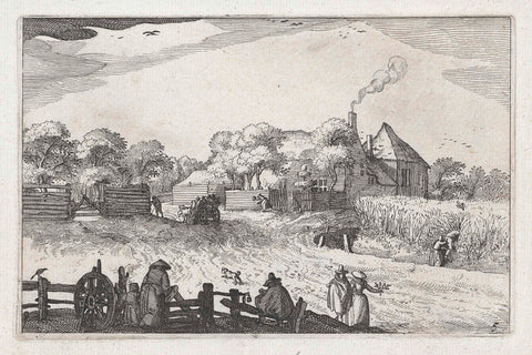 Pots inn, Claes Jansz. Visscher (II), 1612 Canvas Print