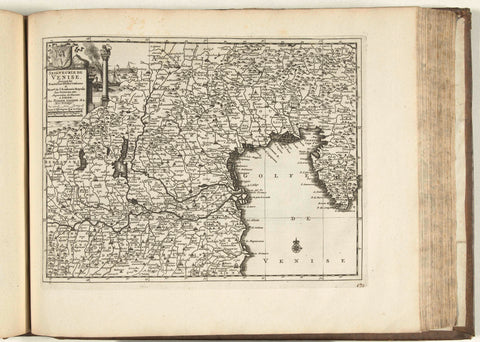 Map of the Republic of Venice, 1726, anonymous, 1726 Canvas Print