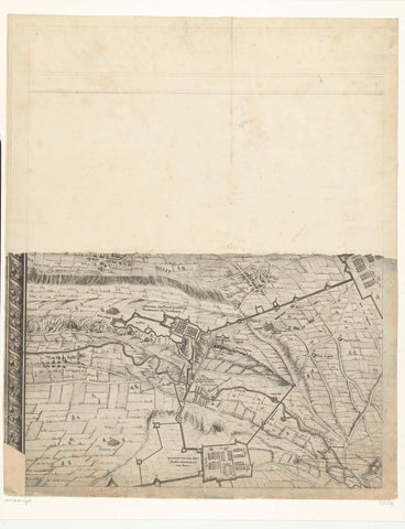 Large map of the siege of Maastricht, 1632, plate 1, Salomon Savery (attributed to), 1632 Canvas Print