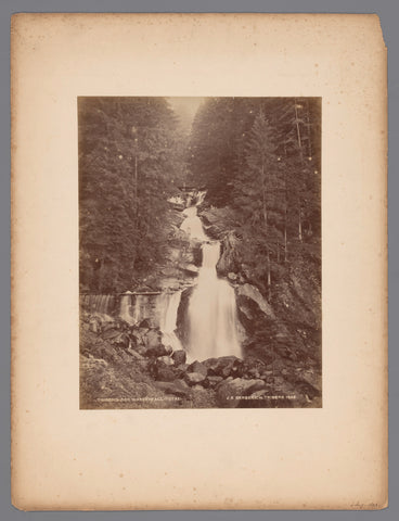 Waterfall, Triberg, Germany, J.K. Berberich, 1892 Canvas Print