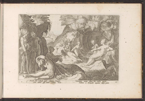 Diana Discovers Callisto's Pregnancy, Hendrick Goltzius (workshop of), 1728 Canvas Print