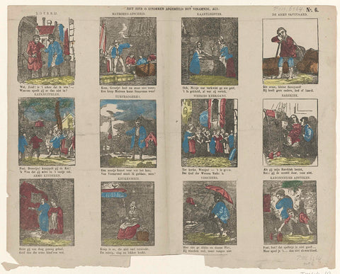 See here o children depicted the following, as:, PCL van Staden Czn., 1850 - 1870 Canvas Print