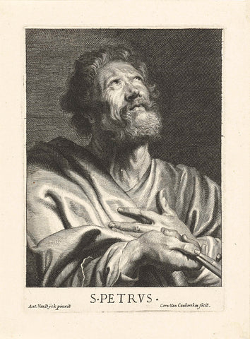 Petrus, Cornelis van Caukercken, c. 1640 - 1680 Canvas Print