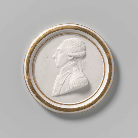 Medallion with the portrait of Lafayette, Manufacture de Sevres, c. 1790 - c. 1800 Canvas Print