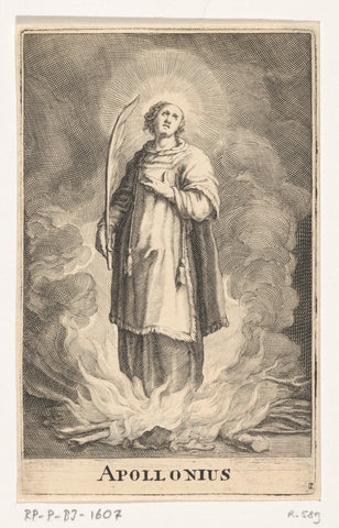 Saint Apollonius, Frederick Bloemaert, after 1636 - c. 1670 Canvas Print