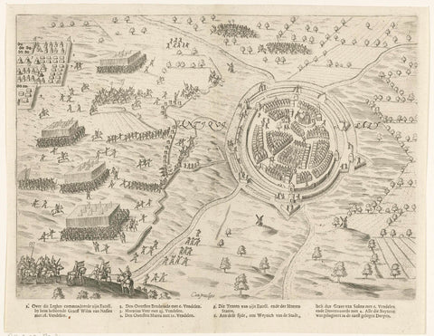 Verovering van Oldenzaal, 1597, Pieter Bast (attributed to), 1610 Canvas Print