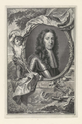 Portrait of Prince William III of Orange-Nassau, Pieter Tanjé, 1749 Canvas Print