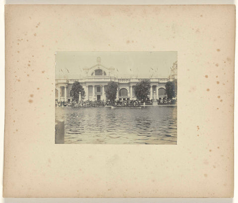 Boat with Spaniards at the World's Fair in St. Louis (Louisiana Purchase Exposition), 1904, Jan Schüller (attributed to), 1904 Canvas Print