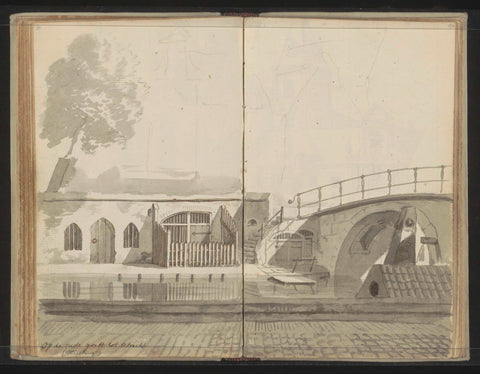 Weesbrug over the Oudegracht in Utrecht, Johannes Huibert Prins, c. 1783 - c. 1797 Canvas Print