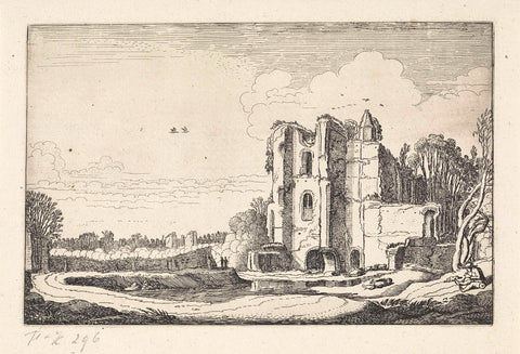 Ruïne van kasteel Brederode, Jan van de Velde (II), 1616 Canvas Print