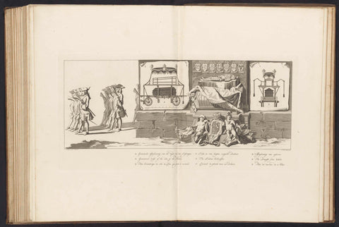 Lijkstatie van Willem IV, 1752, plate 39, Jan Punt, 1754 - 1755 Canvas Print