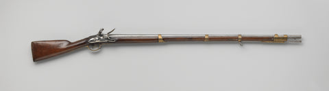 Flint rifle for the Schutterij Harlingen, Lambertus Michaelis Thone, c. 1780 Canvas Print