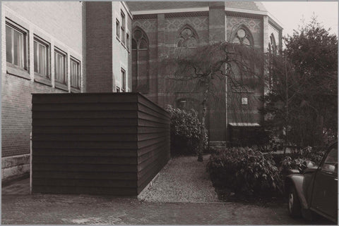 Garden barn between the Teekenschool and the garage, 1982 Canvas Print