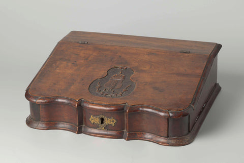 Lectern with coat of arms Amsterdam and year 1741, anonymous, 1741 Canvas Print