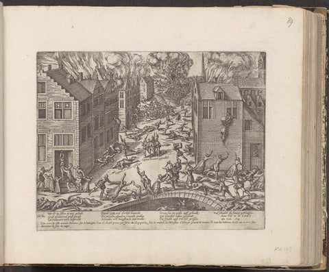 Murder at Oudewater, 1575, Frans Hogenberg, 1574 - c. 1578 Canvas Print