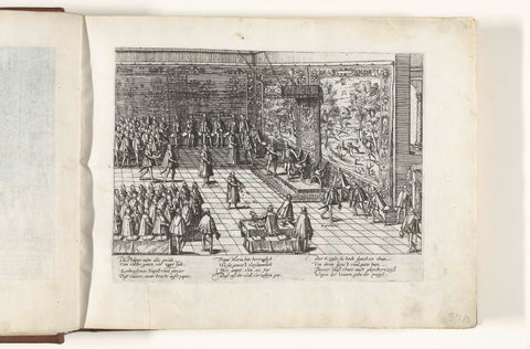 Departure of Charles V, 1555, Frans Hogenberg, 1566 - 1572 Canvas Print