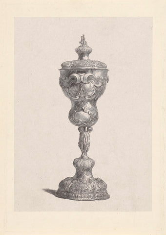 Study of a silver cup, Johann Wilhelm Kaiser (I), 1823 - 1900 Canvas Print