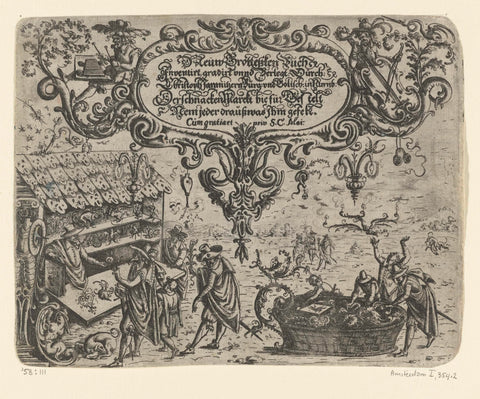 Second title page, Christoph Jamnitzer, 1573 - 1610 Canvas Print