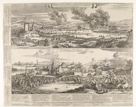 Tour to Chatham and the Conquest of the Isle of Sheppey, 1667, anonymous, 1667 Canvas Print