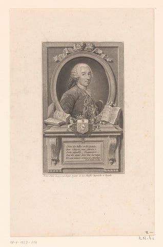 Portrait of François de Chennevières, Etienne Ficquet, 1770 Canvas Print