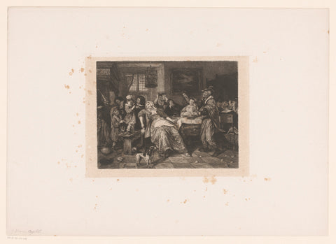 Driekoningenfeest, William Unger, 1847 - 1889 Canvas Print