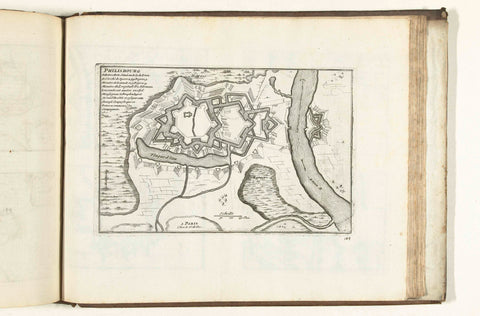 Map of Philippsburg, 1726, anonymous, 1726 Canvas Print