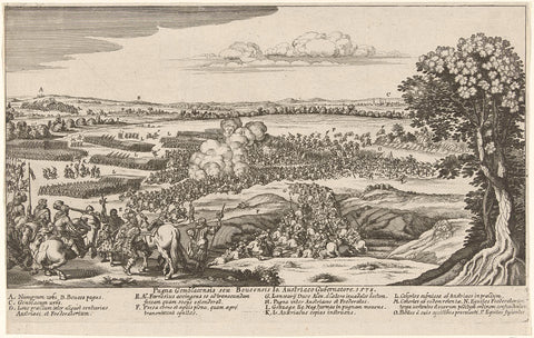 Battle of Gembloux, 1578, anonymous, 1649 - 1651 Canvas Print