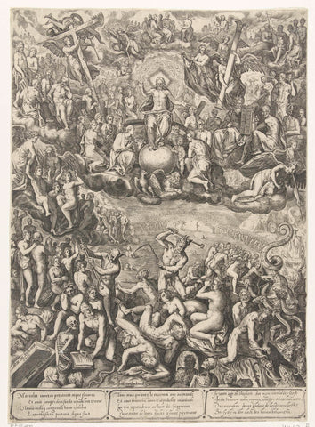 Last Judgment, Barbara van den Broeck, 1649 Canvas Print