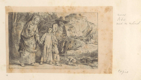 Christ returns from the Temple with Joseph and Mary, Dominique Vivant Denon (baron) (attributed to), 1807 - 1808 Canvas Print