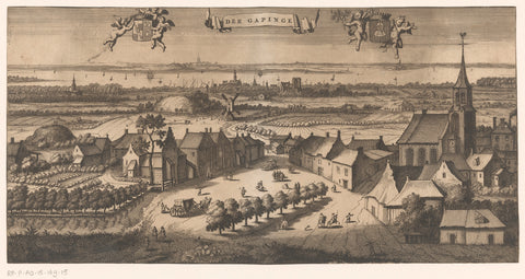 View of Gapinge, anonymous, 1696 Canvas Print