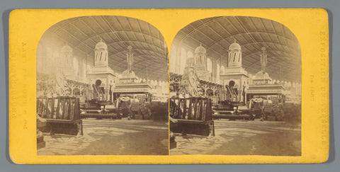 Ottoman section in the Machine Hall at the World's Fair of 1867, Léon & Levy, 1867 Canvas Print