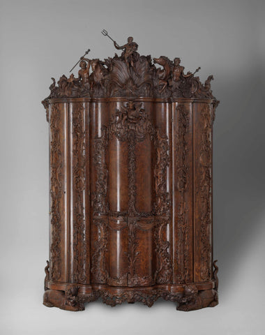 Buffet cupboard, anonymous, Asmus Frauen (attributed to), c. 1755 - c. 1765 Canvas Print