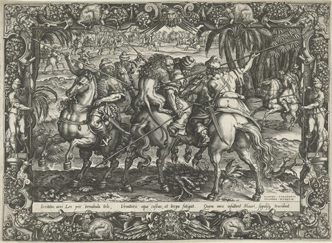 Leeuwenjacht, Harmen Jansz Muller (rejected attribution), 1570 Canvas Print