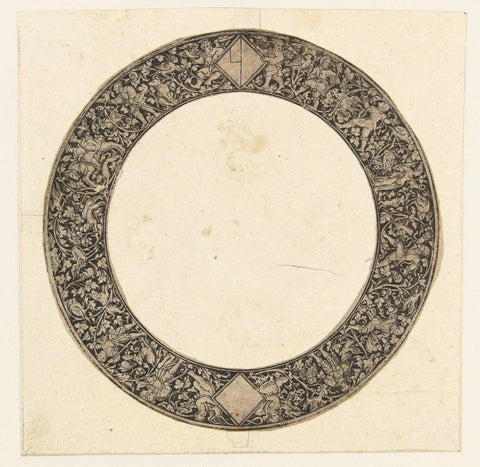 Design for a Decorative Border, anonymous, c. 1500 - c. 1600 Canvas Print