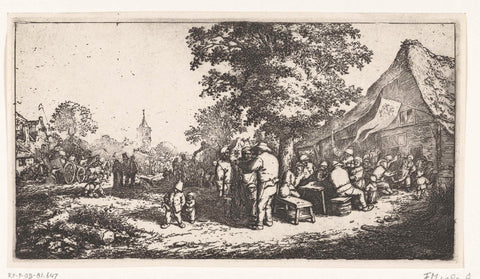 Farmers Fair c. 1650, Adriaen van Ostade, 1652 - 1656 Canvas Print