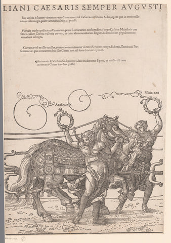 Triumphal chariot of emperor Maximilian I, Hans Guldenmund, 1545 Canvas Print