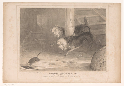 Cartoon with Daniel O'Connell as rat, John Doyle, 1844 Canvas Print