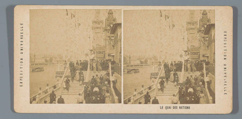 Quai des Nations at the 1900 World's Fair, anonymous, 1900 Canvas Print