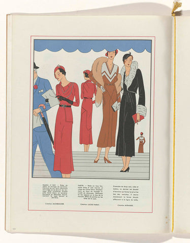 Art - Goût - Beauté, Feuillets de l' elegance féminine, November 1931, No. 135, 12th Year, p. 20, anonymous, 1931 Canvas Print