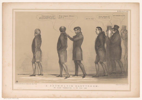 Cartoon with William Smith O'Brien, John Doyle, 1846 Canvas Print