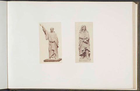 Plaster models for sculptures on the Palais du Louvre: left 