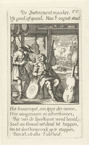 Instrument builder, Caspar Luyken, 1694 Canvas Print