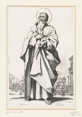 Apostle Bartholomeüs, Jacques Callot, 1631 Canvas Print