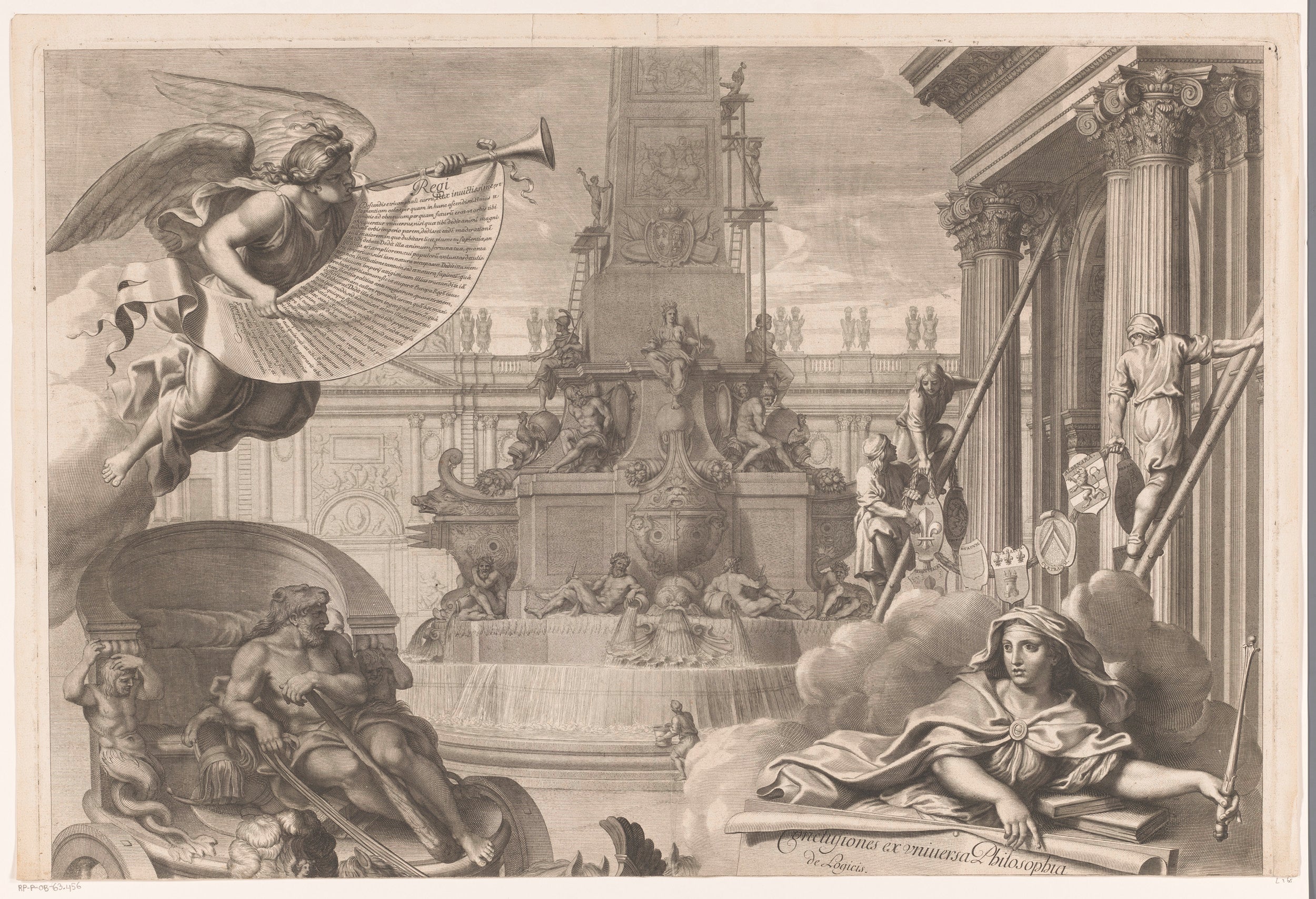 Allegory of Louis XIV (upper part), François d | CanvasPrints.com